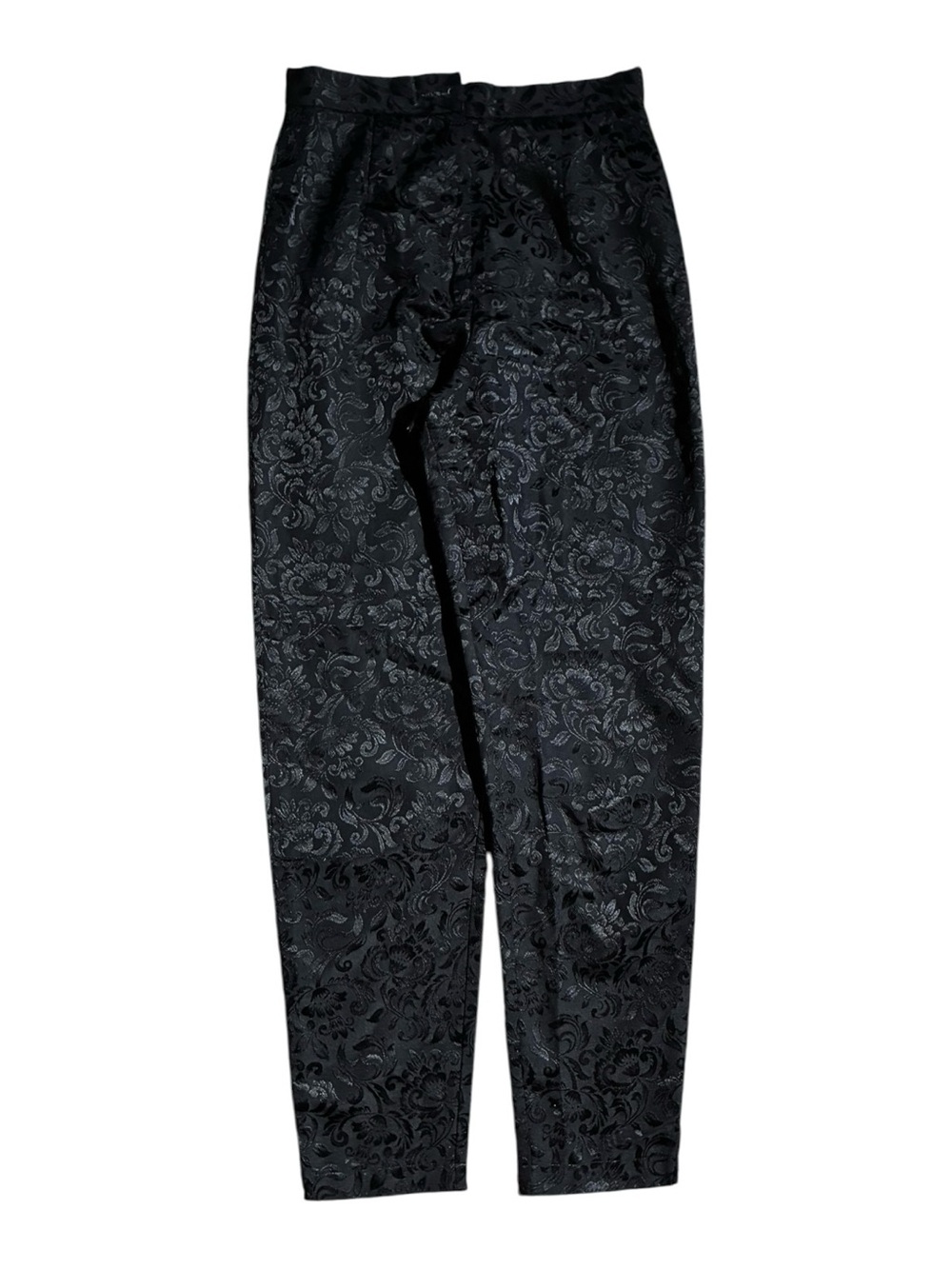 VTG Todd Oldham Times Seven Jacquard Split Hem Pants Black